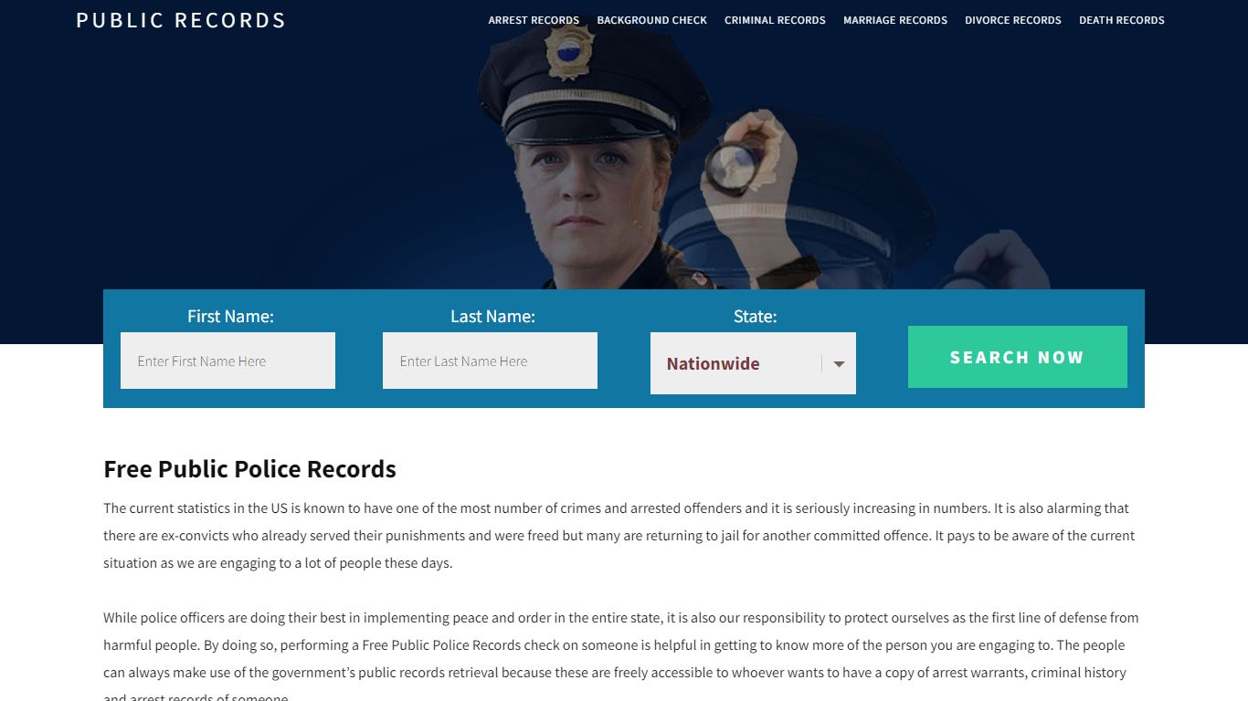 Free Public Police Records